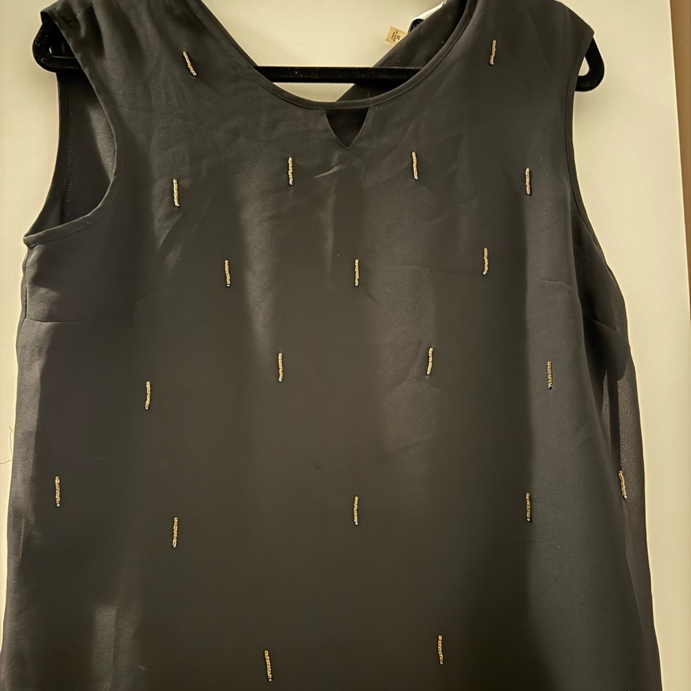 Sleeveless beaded top